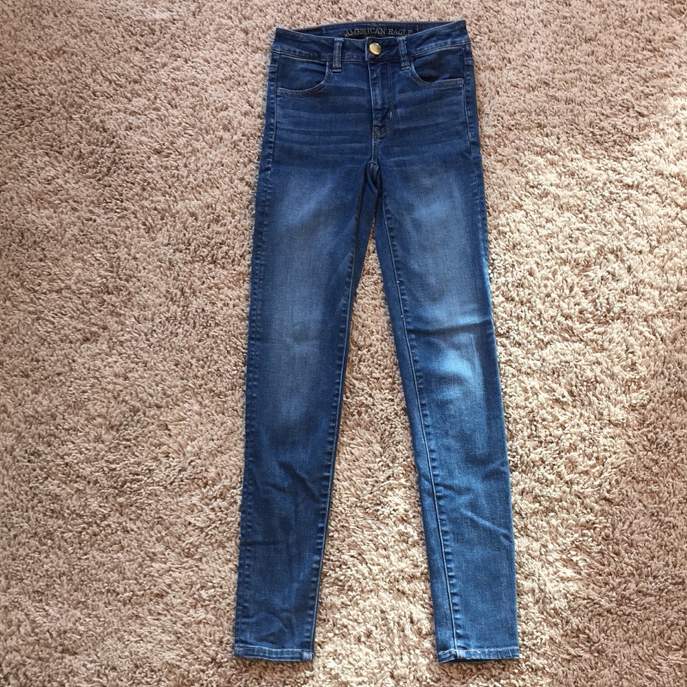 high waisted american eagle jeans